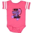 thumbnail image 3 of Inktastic I Wear Violet for My Daddy Hodgkins Lymphoma Awareness Boys or Girls Baby Bodysuit, 3 of 5