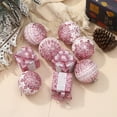 thumbnail image 2 of Christmas Balls, Christmas Tree Ornaments, 9 Pcs Christmas Tree Decorative Balls for Holiday Wreath Decoration, Lightweight Durable Foam Material, 8cm Easy to Hang White Pink Red Set, 2 of 7