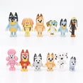 thumbnail image 3 of Figura de Bingo Bluey de 4 a 12 piezas para niños, juguete de la familia, Bandit Chilli, figura de acción de PVC de dibujos animados, modelo coleccionable, regalo de cumpleaños y Navidad, 3 of 4