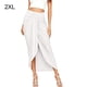 thumbnail image 3 of Jumpingount de poliéster para mujer, cintura alta, reemplazo informal, fácil de combinar, plisada, para el hogar, la oficina, para viajar, Prendas para la parte inferior del cuerpo XXL Blanco, 3 of 5