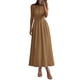 thumbnail image 1 of Vestido Maxi PRETTYGARDEN sin mangas patchwork kaki XXL, 1 of 8