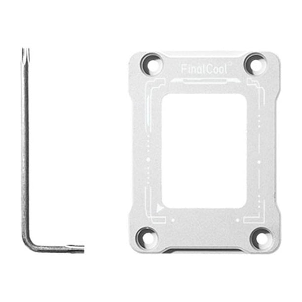 Likrtyny Hebilla correctora flexión CPU FinalCool para LGA1700-BCF Intel Gen12 (plata)