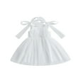 thumbnail image 1 of EIMELI Robe Sans Manches pour Filles, Bretelles à Nouer, Robe Cami en Tulle Superposé, Vêtements d'Été Décontractés, Robe de Princesse, 1 of 8