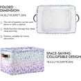 thumbnail image 2 of GZHJMY Leopard Print Foldable Canvas Storage Bin, Sturdy Fabric Storage Basket with Handles, Storage Cube Box for Organizing Shelf Nursery Toy Closet 2PCS#819, 2 of 7