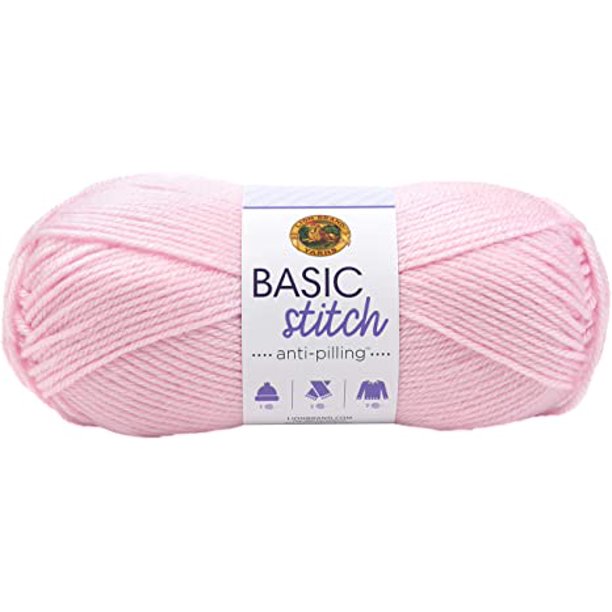 LION BRAND YARN COMPANY YARN BASIC STITCH AN BABY PINK