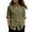 Army Green, variant on Womens Blouses & Shirts Solid Color Long Sleeve Button Open Loose Casual Daily Fashion Top