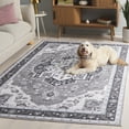 thumbnail image 5 of SAFAVIEH Tucson Luvina Oriental Machine Washable Area Rug, Olive/Ivory, 5' x 8', 5 of 13