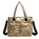 thumbnail image 1 of Bolso de mano acolchado para mujer, lujoso bolso de mano a cuadros, bolso de mano acolchado, ligero, de algodón, para invierno, 1 of 6