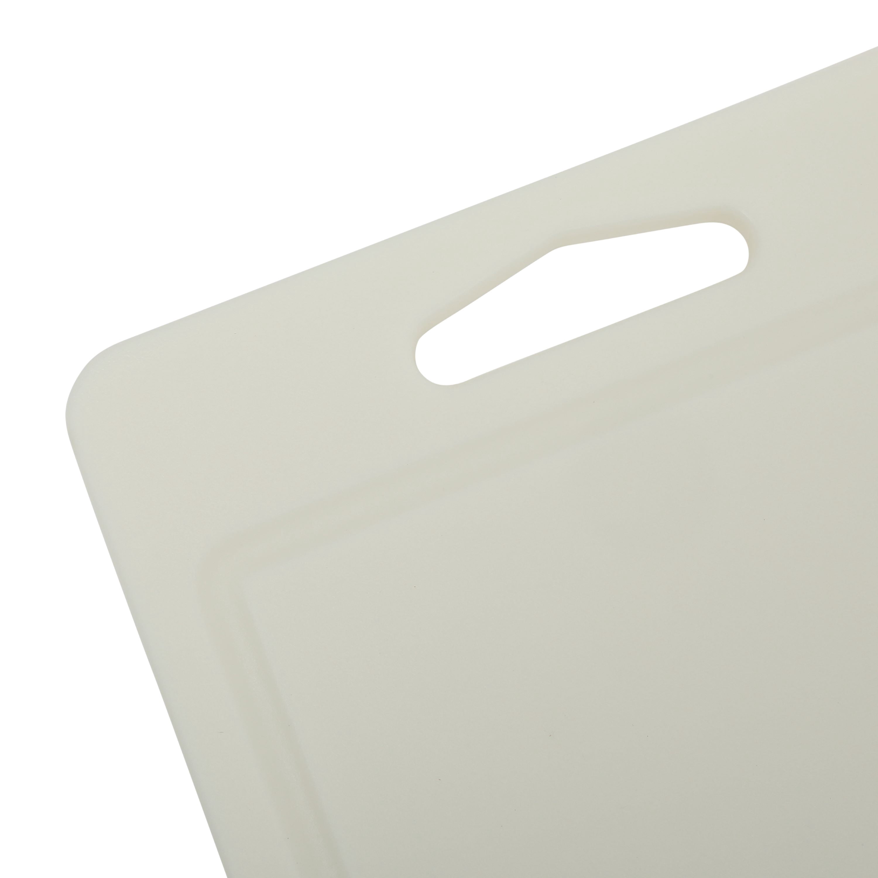 Martha Stewart 2-Piece Plastic Cutting Boards Set for Kitchen, Linen