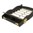thumbnail image 6 of Euroco Wood Full Size Car-Shaped Platform Bed with Tires, Lower Profile Bed with Storage for Bedroom, Black, 6 of 14