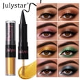thumbnail image 4 of Julystar Dual Ended Liquid Eyeshadow & Eyeliner, Shimmer Metallic Glitter Eye Makeup, Long Lasting Non-Crease Multifunctional Liquid Eye Shadow for Daily & Party, 4 of 11