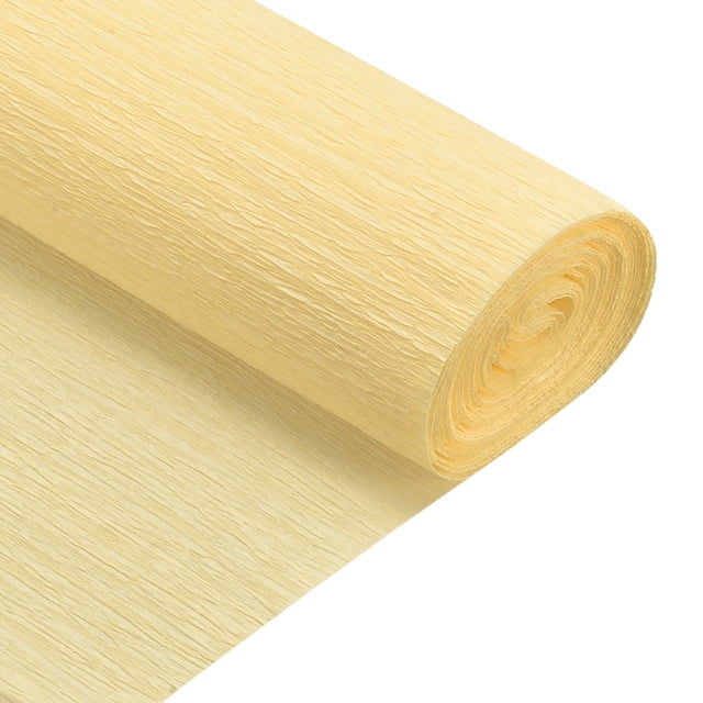 Unique Bargains Rouleaux de Papier Crêpe 7,5 Pi de Long 20 Pouces de Large, Champagne Pâle Lot de 2