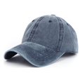 thumbnail image 1 of Baseball Cap Vintage Cotton Washable Adjustable Classic Hat - Navy Blue, 1 of 6