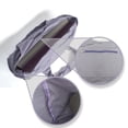 thumbnail image 3 of 1 pieza (gris, aproximadamente 74 x 23 x 30 cm (el tamaño de bolsillo es de aproximadamente 37 x 27 cm)) Bolsa de yoga de lona de gran capacidad (37 x 27 cm) de gran tamaño., 3 of 3