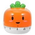 thumbnail image 4 of Worgeous Carrot Shaped Kitchen Timer for Cooking and Baking Manual Mechanical Timer Orange Plastic Metal 60 Minutes, 4 of 8