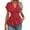 Red, variant on Women's Wrap V Neck Peplum Blouse Short Sleeve Stretchy Ruched Casual Dressy Top Shirt Red 2XL