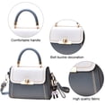 thumbnail image 3 of Bolso pequeño para mujer, bolso bandolera con monograma, color azul y blanco:;:;, 3 of 5