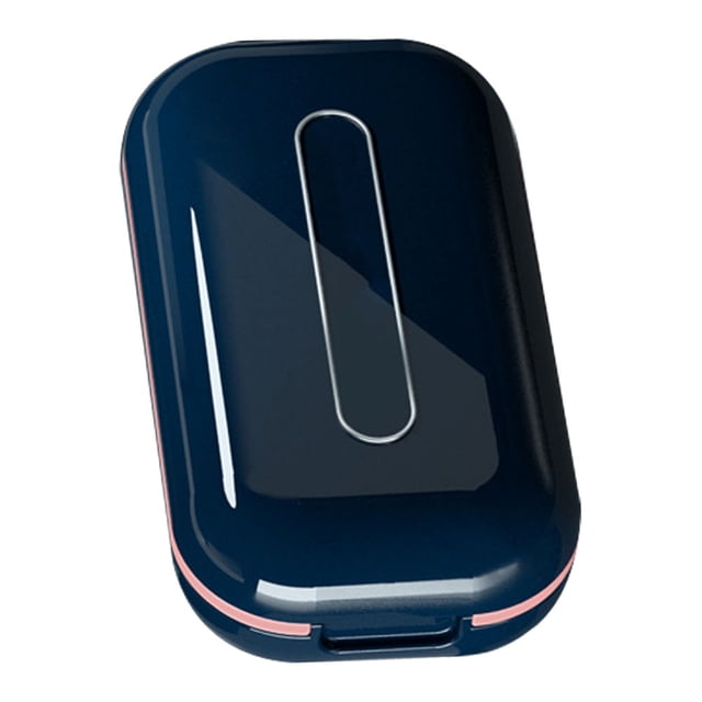 Tablet Cutter Splitter Flexible Clamping Dustproof Portable Medicine Box for Household Travel Blue
