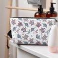 thumbnail image 5 of Picia Tribal Style Turtle Printed Leather Travel Toiletry Bag,Cosmetic Organizer, Makeup Travel Bag, Durable Travel Pouch, Compact Toiletry Bag, Travel Accessories, 5 of 6