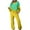Yellow, variant on Ashirexll Two Piece Sets for Women, Womens 2 Piece Outfits, Sports Sweat Set Fleece 2 Piece Jogger Tracksuit with Sweatshirt and Sweatpants