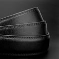 thumbnail image 6 of Maikun Men Belts Quick-Release Slide Black Belt Automatic Buckle for Waist Size 39.5-43.4", 6 of 7