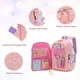 thumbnail image 3 of Mochila FIXITOK, diseño de conejito kawaii para niñas, con lonchera y estuche para lápices, 3 of 6