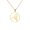 Gold, variant on Artistic Gymnastics Pole Dance Support Action Pendant Necklace Women Stainless Steel Jewelry