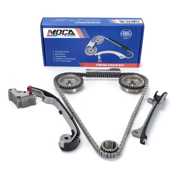 MOCA AUTOPARTS 9-0724S Timing Chain Kit Fit for 00-06 Nissan Sentra 1.8L 1809CC L4 GAS DOHC, 16 VALVE, Eng. Code "QG18DE"