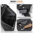 thumbnail image 4 of WANDER+ Anti Theft Crossbody Travel Bag for Women Men, Multi-Pocket Crossbody Bag, Slim Sling Bag with Adjustable Strap, Black, 4 of 7