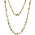 thumbnail image 1 of 10K Solid Tri-color Gold Valentino Chain Necklace Diamond cut 2.8 mm Nickel Free, 20 inches long, 1 of 2