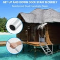 thumbnail image 6 of Garvee Dock Ladder 6 Steps,500LBS Removable Boat Ladder with Upgraded Widen Nonslip Pedals for Lake/Pool/Boarding/RV,Sliver, 6 of 6