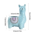 thumbnail image 3 of Maceta de Alpacas de Cerámica con Agujero de Drenaje, Pequeño Recipiente Decorativo para Plantas para Escritorio y Decoración del Hogar, Blanco, Azul, Rojo, 3 of 6