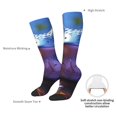 thumbnail image 4 of Xecao Colorful Frog Among Flowers Pattern Adult Stockings with Color-Block Design and 3D Print, Breathable Comfortable Hosiery for Daily Wear and Sports, 4 of 6