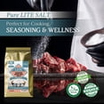 thumbnail image 3 of Pacific Pelican 70% Less Sodium Iodized Dead Sea Lite Salt - Fine Grain | Unrefined Kosher, Natural Iodized, Low Sodium Salt for Cooking, Seasoning & Baking - Pack of 2, 3 of 5