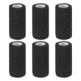 thumbnail image 1 of 4" x 177" 6 Pcs Venda Adhesiva Elástica Autoadhesiva Deportiva Negra, 1 of 6