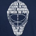 thumbnail image 3 of CafePress - Hockey Goalie Mask Text Dark T Shirt - Men's Classic Graphic Cotton T-Shirt, 3 of 4