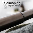 thumbnail image 6 of Double Curved Oil Rubbed Bronze Shower Curtain Rod Wall Mounted Adjustable 44 to 70 inches, 6 of 11