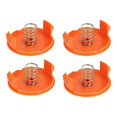 thumbnail image 1 of Hilo (4 cubrecarretes + 4 resortes) Recambio Tapa de carrete para BLACK+DECKER RC-100-P, 1 of 5