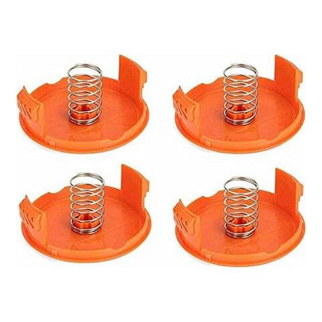 Hilo (4 cubrecarretes + 4 resortes) Recambio Tapa de carrete para BLACK+DECKER RC-100-P
