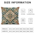 thumbnail image 6 of Acheng Orange Teal Boho Pillow Covers Set of 2, Persian Carpet Pattern Decor Bohemia Throw Pillows Outdoor Paisley Decorative Cushion Case Boho Decorations for Home Couch Sofa White, 6 of 6