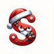 thumbnail image 1 of Seyotauo 2025 Alphabet Ornaments for Christmas Tree, Acrylic Christmas Santa Claus Hat Alphabet Ornaments with White Beard, Red Alphabet Ornaments for Crafting Christmas Tree Decor, 1 of 2