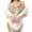 White, variant on Women's Faux Fur Collar Scarf Wrap Winter Warmer Shrug Evening Cape for Coat Custume Accessory for Party Festival Beige