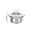 thumbnail image 2 of TEHAUX Appliance Roller Bearing 8Pcs Silver Stainless Steel For Material Handling Wear Reduction, 2 of 6