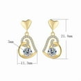 thumbnail image 2 of 0.5 Carat Moissanite Drop Earrings for Women Lab Created Diamond Earrings Dangle Moissanite Dangle Earrings 925 Sterling Silver Diamond Dangle Earrings for Wedding Bridal Prom, 2 of 7