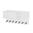 thumbnail image 4 of Soporte de pared para llaves, decorativo, moderno, con 7 ganchos para llaves, correo y llaves. Blanco, 4 of 9