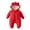 Red, variant on WOYY Hooded Jumpsuit Baby Snowsuit Winter Outerwear, Sizes 0-3M