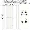 thumbnail image 6 of 78" Extra Tall Pet Gate for Doorways,27.5"-37" Adjustable Wide，Jump Proof Barrier for Doorways Stairs Kitchen，No Drilling Auto-Close Gate for Doorways,Safe for Cat Dog, 6 of 8