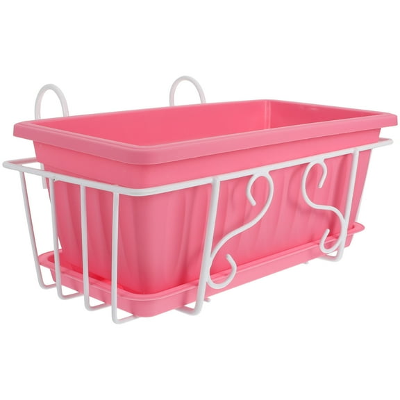 QIFULL 1Set Pink Flowerpot Shelf Durable Garden Accessory for Home Plant Display