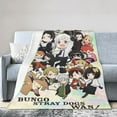 thumbnail image 2 of Bungo Stray Dogs Cartoon Blanket, Ultra Soft Cozy Luxury Fleece Throw Blanket For Couch Bed Sofa, All Season Warm Flannel Blankets Bedding for Kids Boys Girls, 2 of 7