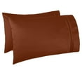 thumbnail image 3 of Nestl Bedding Premium 1800 Deep Pocket 4 Piece Bed Sheet Set - Hotel Luxury Double Brushed Microfiber Sheets - Wrinkle, Fade, Stain Resistant - Hypoallergenic, Full - Rust, 3 of 5
